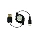 Universal Retractable USB Data Cable with Micro USB Plug (For Palm, BlackBerry, Motorola, LG, Samsung, Nokia and More)