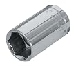 Shallow Socket, 6 Point CRV - 1/2 Inch Drive x 16 MM