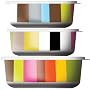 French Bull Melamine Storage Container Set, Cabana Stripe, Set of 3