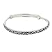 Sterling Silver Balinese Swirl Adjustable Bangle Bracelet by Sajen