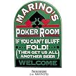CUSTOMIZED Bluff or Fold Poker Room All Wood Decorative Sign
