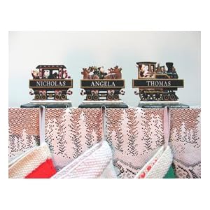 Holiday Stocking Hangers - Santas Train