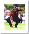 Tiger Woods PGA Golf Double Matted 8x10 Photograph Tiger Eyes Putting