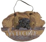Black Puppy/Lab Welcome Sign
