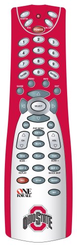One For All 4 Device Universal Remote Control with Ohio State Logo and Colors