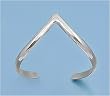 Sterling Silver Toe Ring - 2mm Band Width