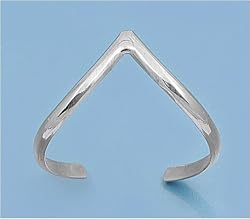 Sterling Silver Toe Ring - 2mm Band Width