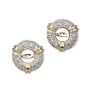 Diamond And 14kt Two-Tone Gold Earring Jackets.