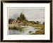 Essex Scenery: The River Stour at Dedham Framed Art Poster Print by Sutton Palmer, 29x23