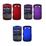 3 Pack of Premium Rubberized Snap-On Cover Hard Protector Cases for BlackBe ....