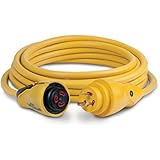 Marinco EEL 30-Amp 125-Volt Cord Set, Yellow, 12-Feet