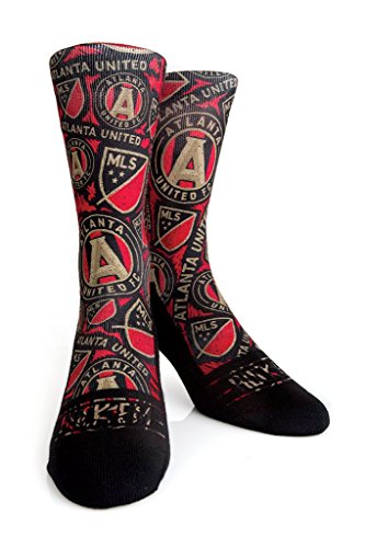 Rock 'Em Apparel MLS Atlanta United FC Soccer Custom Athletic Crew Socks