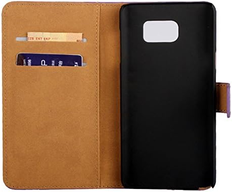 Note 5 Case, LECIINFO Galaxy Note 5 Wallet Case, Luxury PU Leather Case Flip Cover with Card Slots &amp; Stand For Samsung Galaxy Note 5- (Black)