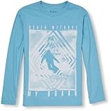 THE CHILDREN'S PLACE(ザ・チルドレンズプレイス) スノーボーダーグラフィックティ アクアダクト トップス長袖Tシャツ 5～6歳【並行輸入】