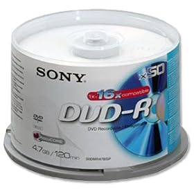 DVD Minus (8X speed) Inkjet printable spindle 50