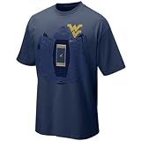 Nike West Virginia Mountaineers Navy Blue Aerial View T-shirt
