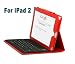 TsirTech Apple iPad 2 Bluetooth Keyboard and Case Accessory for Apple iPad 2 3G tablet / Wifi model 16GB, 32GB, 64GB Red