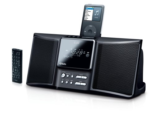 iLuv i169 HD Radio with Dual Alarm Clock and iPod Dock (Black)