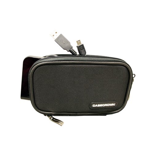 CaseCrown Double Memory Foam Case (Nylon) for the Garmin nüvi 1490/1490T 5-Inch Widescreen Bluetooth Portable GPS Navigator with Traffic