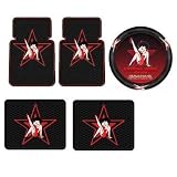 5PC Betty Boop Star Front Rear Floor Mats Steering Wheel Cover Car Suv Truck by Plasticolor