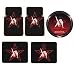 5PC Betty Boop Star Front Rear Floor Mats Steering Wheel Cover Car Suv Truck
