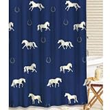 Blue Horses Shower Curtain