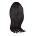 BEAUTY PLUS® Clip in Bangs Real Human Hairpieces for Beauty Women (1b# Natural Black)