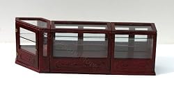 Dollhouse Miniature Artisan Mahogany Corner Shop Counter