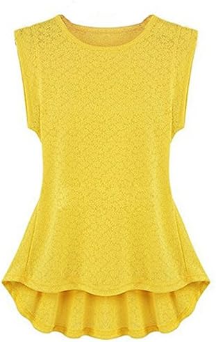 Vlent Women Blouse Tops Shirts Blouses Camisa Roupas Feminina (XL, Yellow)