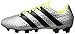 adidas Performance Men's Ace 16.4 Fxg Soccer Shoe, Silver Metallic/Black/Electricity, 11 M US