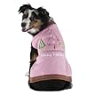 PINK HOLIDAY DOG SWEATER - L