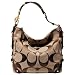 Coach Large Signature Carly Sac Bag 12872 Mahogany Brown