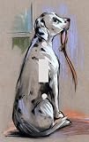 Dalmatian Time for a Walk Decorative Switchplate Cover