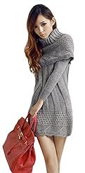 Wool/Knit Spring Winter Long Sleeves Sweater  Dress