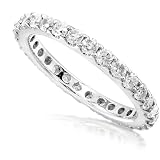 1.00ctw Diamond Prong Set Eternity Band in 14k White Gold