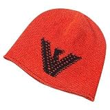 Emporio Armani - Emporio Armani Logoed Knit Virgin Wool Skull Cap Red