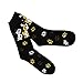 TeeHee Dog Lover Women's Cotton Crew Socks-Black