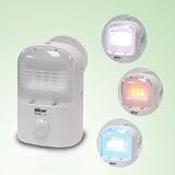 GSI Quality Portable Indoor Motion Sensor With Super Bright LED Light Or Chime - Swivel Mounting On Wall - For Security, Lighting, Energy Saving, Etc.