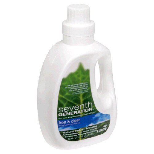 Seventh Generation Fabric Softener, Free & Clear, 40-Ounce (Pack of 6)