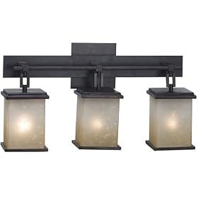 Kenroy Home 3374 Plateau 3-Light Vanity, Oil Rubbed Bronze by Kenroy Home