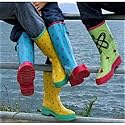 Vibrant, comfortable yet functional Women's Rain Boots, with striking Celtic designs