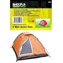 2 man dome tent with double door and mosquito net