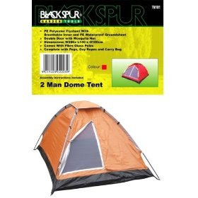 2 man dome tent with double door and mosquito net