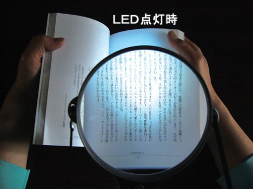 Cover image : hands free LEDライト付き拡大鏡 130mm 【1.5倍大型レンズ】 HE-06