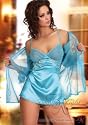 Negligee & Dessous Set in blau