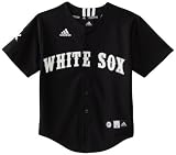 MLB Youth Chicago White Sox Team Color Printed Baseball Jersey (Black, Large)