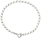 Sterling Silver 1/16 (2mm) wide Italian Long Link Link Bracelet