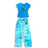 Stupid Factory - Girls Short Sleeve Pant Set, Great For Camp, Turquoise