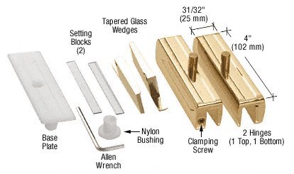 CRL Brass Madrid Series Hinge Kit by CR Laurence
