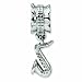Sterling Silver Reflections Saxophone Dangle Bead (4mm Diameter Hole)